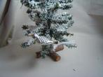 Oude zilveren vogel op knijper kerstbal, Diversen, Kerst, Ophalen of Verzenden, Gebruikt