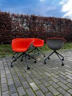 4X Arper Duna 02 chairs, Huis en Inrichting, Gebruikt, Overige kleuren, Metaal, Ophalen of Verzenden
