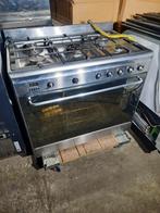 Pelgrim fornuis 90cm 5 pits met oven, Ophalen, 60 cm of meer, Zo goed als nieuw, Gas