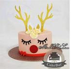 6x Rendier Taarttoppers - Nieuw!, Ophalen of Verzenden, Nieuw, Versiering, Kerst of Sinterklaas