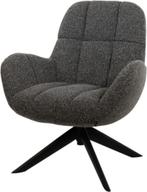 Draaifauteuil Elvis Else Antraciet, Nieuw, 75 tot 100 cm, Ophalen of Verzenden, X
