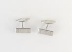Art Deco zilveren manchetknopen, Ophalen of Verzenden, Zilver, Manchetknopen