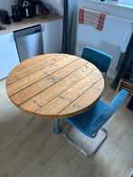 Ronde industriële eettafel, Ophalen, Gebruikt, Rond, Vijf personen of meer