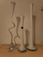 Poolse lange vazen 3x, Ophalen, Overige kleuren, Minder dan 50 cm, Glas