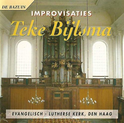 OrgelCD: Teke Bijlsma - Improvisaties Luth.kerk Den Haag, Cd's en Dvd's, Cd's | Religie en Gospel, Zo goed als nieuw, Koren of Klassiek