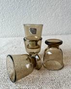 Vintage Luminarc rookglas eierdopjes chique, Huis en Inrichting, Woonaccessoires | Kandelaars en Kaarsen, Overige materialen, Ophalen of Verzenden