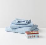 kraam cadeau luxe linnen handdoekpakket baby | roze blauw |, Ophalen of Verzenden, Nieuw, Kraamcadeau