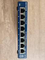 Netgear FS108 v2 8-Poorts 10/100 Mbps Switch, Ophalen of Verzenden, Gebruikt