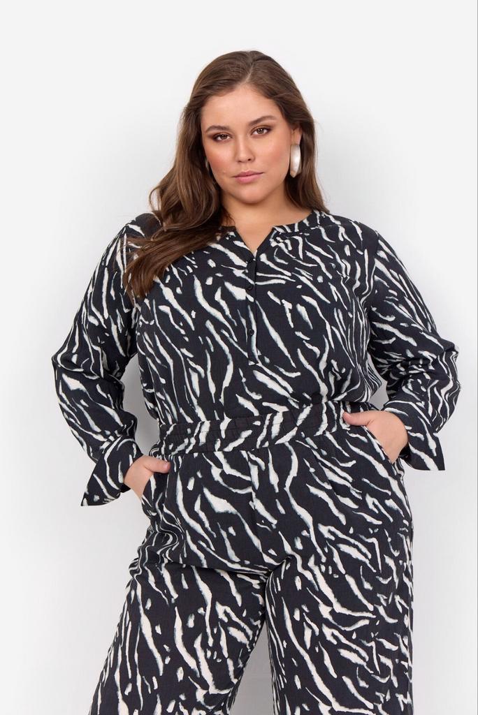 Zwart/wit tuniek Wasabi Concept Maat 46/48 M, Kleding | Dames, Blouses en Tunieken, Nieuw, Maat 46/48 (XL) of groter, Zwart, Ophalen of Verzenden