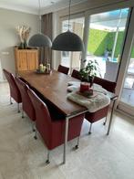 Houten eettafel Bert Plantagie, Huis en Inrichting, Tafels | Eettafels, Ophalen, 50 tot 100 cm, Zo goed als nieuw, Vijf personen of meer