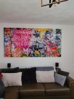 Banksy / Street Art schilderijen Plexiglas gratis verzending, Strausslaan 221, Oorspronkelijke maker, Nieuw, 125 cm of meer