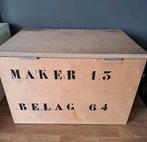 Mooie stevige legerkist speelgoed kist gereedschapskist, Huis en Inrichting, Woonaccessoires | Kisten, Ophalen, Minder dan 50 cm