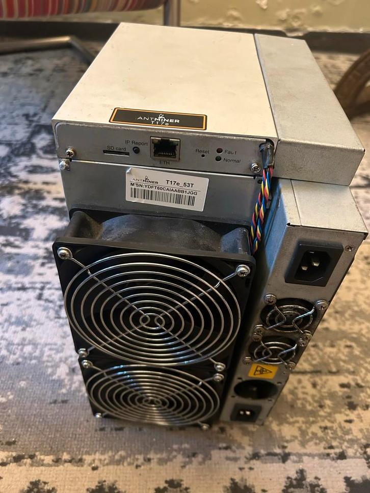 Antminer T17e Bitcoin Miner | 53TH/s, Computers en Software, Servers, Gebruikt, Ophalen of Verzenden