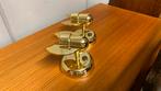 Trio leuchten 2 stuks wandkampjes vintage jaren messing, Ophalen, ., 2de hands, Zo goed als nieuw