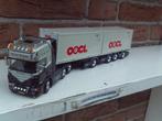 Tekno  Scania  R4  6 x 2  van  Michel  Kramer., Hobby en Vrije tijd, Modelauto's | 1:50, Ophalen of Verzenden, Nieuw, Bus of Vrachtwagen