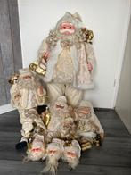 Kerstman familie 9 stuks crème kleurig, Diversen, Kerst, Verzenden, Zo goed als nieuw