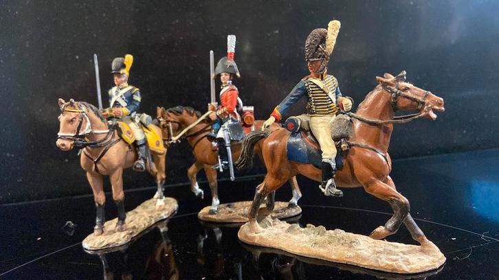 Delprado: 3x Britse Cavalerie Napoleontische tijd, Verzamelen, Poppetjes en Figuurtjes, Zo goed als nieuw, Ophalen of Verzenden