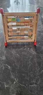 Houten grote telraam met houten blokken, Ophalen