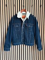 Levi's Sherpa Trucker Jacket - Maat S - gevoerde spijkerjas, Blauw, Ophalen of Verzenden, Zo goed als nieuw, Levi’s
