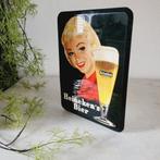 Heineken's Bier, Pin Up, Rob Otten, Jaren ´50, Ophalen of Verzenden, Gebruikt, Reclamebord