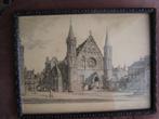 ets H.E. Roodenburg Den Haag Binnenhof gesigneerd, ingelijst, Ophalen of Verzenden