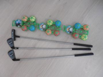 Kindergolfsetje met 12 ballen beschikbaar voor biedingen
