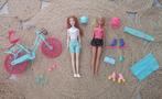 Barbie fiets / skeelers speelset ZGAN, Ophalen of Verzenden, Zo goed als nieuw, Barbie