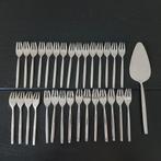30 Sola Elite taartvorkjes met GRATIS taartschep, Ophalen of Verzenden, Zo goed als nieuw, Rvs of Chroom, Vaatwasserbestendig