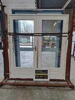 dubbele hardhouten tuindeur 187x210 cm, openslaande deuren, Ophalen, Gebruikt, Deurkozijn, 150 tot 225 cm