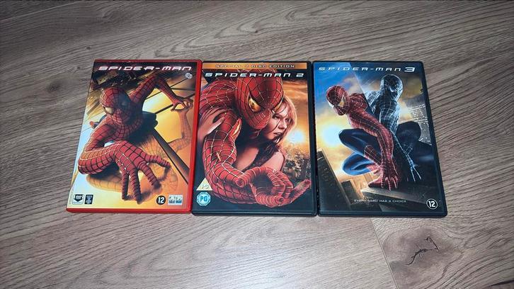 Spider-Man 1, 2 en 3 met Tobey Maguire van Sam Raimi., Cd's en Dvd's, Dvd's | Avontuur, Zo goed als nieuw, Vanaf 16 jaar, Ophalen of Verzenden