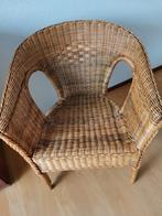 Rieten, rotan stoel, Huis en Inrichting, Stoelen, Ophalen, Zo goed als nieuw, Bruin, Eén