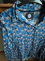 Pom Amsterdam Blouse - Vlinderprint (L), Kleding | Dames, Ophalen of Verzenden, Zo goed als nieuw, Maat 36 (S), Blauw