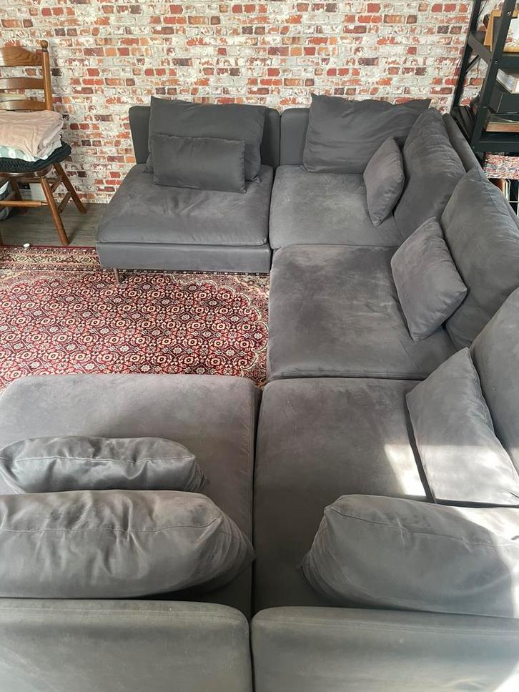 Ikea Söderhamn bank U-vorm, Huis en Inrichting, Banken | Complete zithoeken, Zo goed als nieuw, Stof, Ophalen