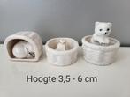 3 vintage / retro kattenbeeldjes / poezenbeeldjes, Ophalen of Verzenden, Zo goed als nieuw, Dier