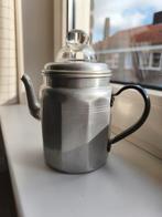 Vintage Aluminium Koffiepercolator Mokkapot glazen deksel, Ophalen of Verzenden, Gebruikt