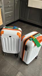 2 koffers postcodeloterij, Sieraden, Tassen en Uiterlijk, Koffers, Ophalen of Verzenden, Zo goed als nieuw, Hard kunststof, 50 tot 60 cm