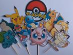 Set van 10 Pokemon cupcake traktatie prikkers, Ophalen of Verzenden, Nieuw, Versiering, Verjaardag