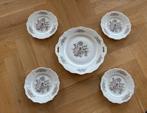 Seltmann Weiden Grey Rose Servies - Taartbord + 4 Gebaksbord, Antiek en Kunst, Ophalen