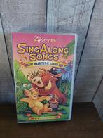 Disney SingAlongSongs 8 wacht maar tot ik koning ben VHS, Cd's en Dvd's, VHS | Kinderen en Jeugd, Alle leeftijden, Ophalen of Verzenden