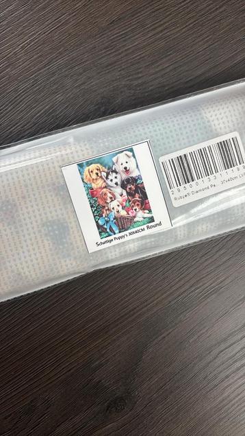 NIEUW!! Diamond Painting - Schattige Puppy's 30x40cm beschikbaar voor biedingen