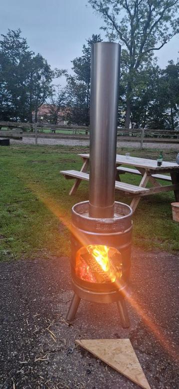 Bierfust rvs tuinkachel buitenhasrd terraskachel rvs kachel beschikbaar voor biedingen
