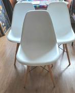 Eames Style Kuipstoelen, Huis en Inrichting, Stoelen, Ophalen, Gebruikt, Wit, Drie