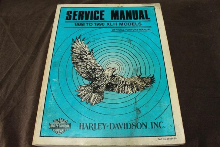 Harley Davidson 1986 - 1990 XLH Models service manual, Motoren, Handleidingen en Instructieboekjes, Harley-Davidson of Buell, Ophalen of Verzenden