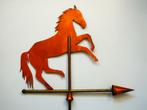 Windwijzer van een steigerend paard van koper en messing, Ophalen of Verzenden