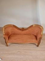 Brocante kinderbank / huisdierbankje, Huis en Inrichting, Banken | Sofa's en Chaises Longues, Ophalen, Hout, Gebruikt, Eenpersoons