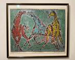 Jan Bezemer (1907-1997), titel: Drie Paarden, 1970, Ophalen of Verzenden
