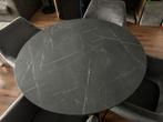 Ronde Tafel met marmerpatroon, Ophalen, Gebruikt, Rond, 100 tot 150 cm