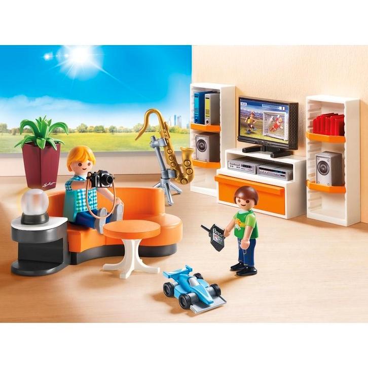 Playmobil Woonkamer 9267 - Complete Set, Kinderen en Baby's, Speelgoed | Playmobil, Zo goed als nieuw, Complete set, Ophalen of Verzenden