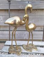 Prachtige set messing flamingo's., Ophalen of Verzenden, Huis en Inrichting