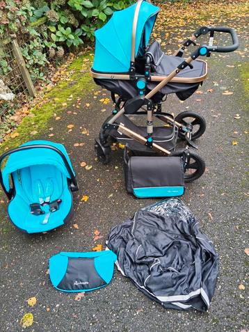 MIO AMORE PRACHTIGE KINDERWAGEN ZEER COMPLEET  beschikbaar voor biedingen